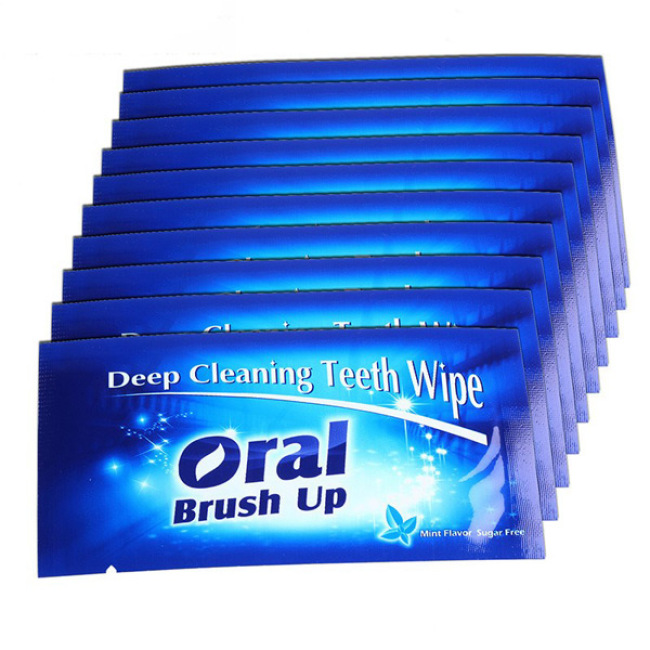 Easy Use Oral Brush Up Clean Teeth Wipes